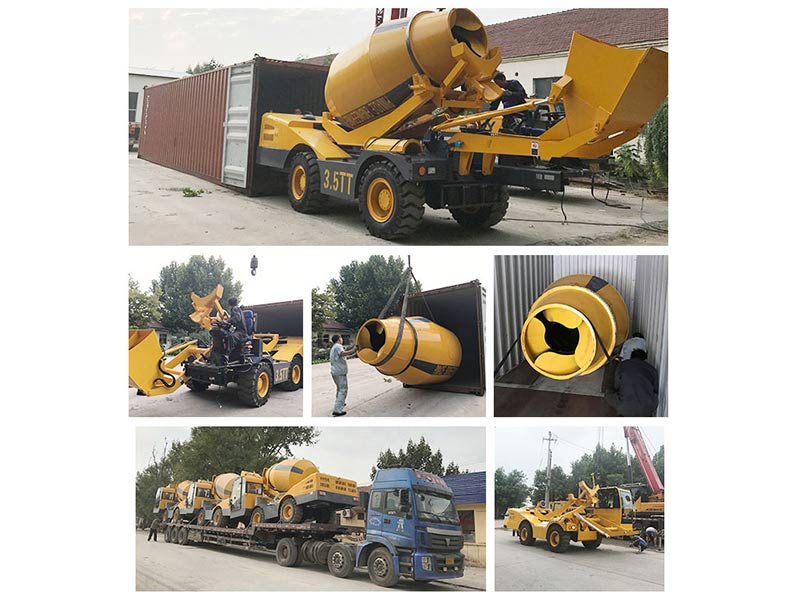 Self Loading Concrete Mixer Truck 